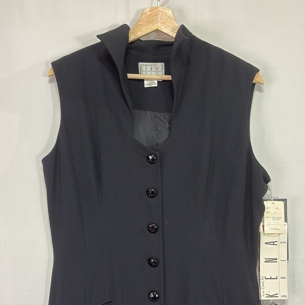 ๐ nwt Kenar triacetate fitted maxi suit dress sleeveless - Picture 10 of 10